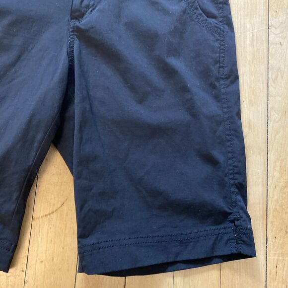 Eddie Bauer Shorts Womens Size 2 First Ascent Black Flat Front Trail Hiking - Picture 7 of 12